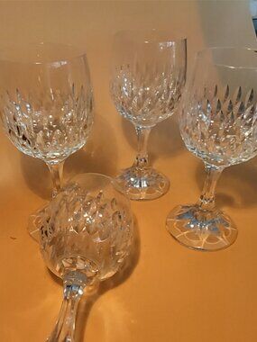 Vintage Schott-Zwiese Cordial Glass Tortosa Crystal   6 1/2" TALL set of 4